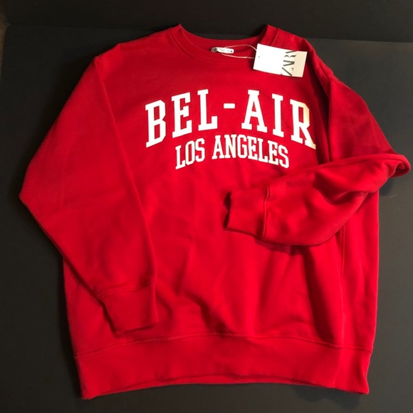 Zara | Tops | Nwt Size L Bellair Red 